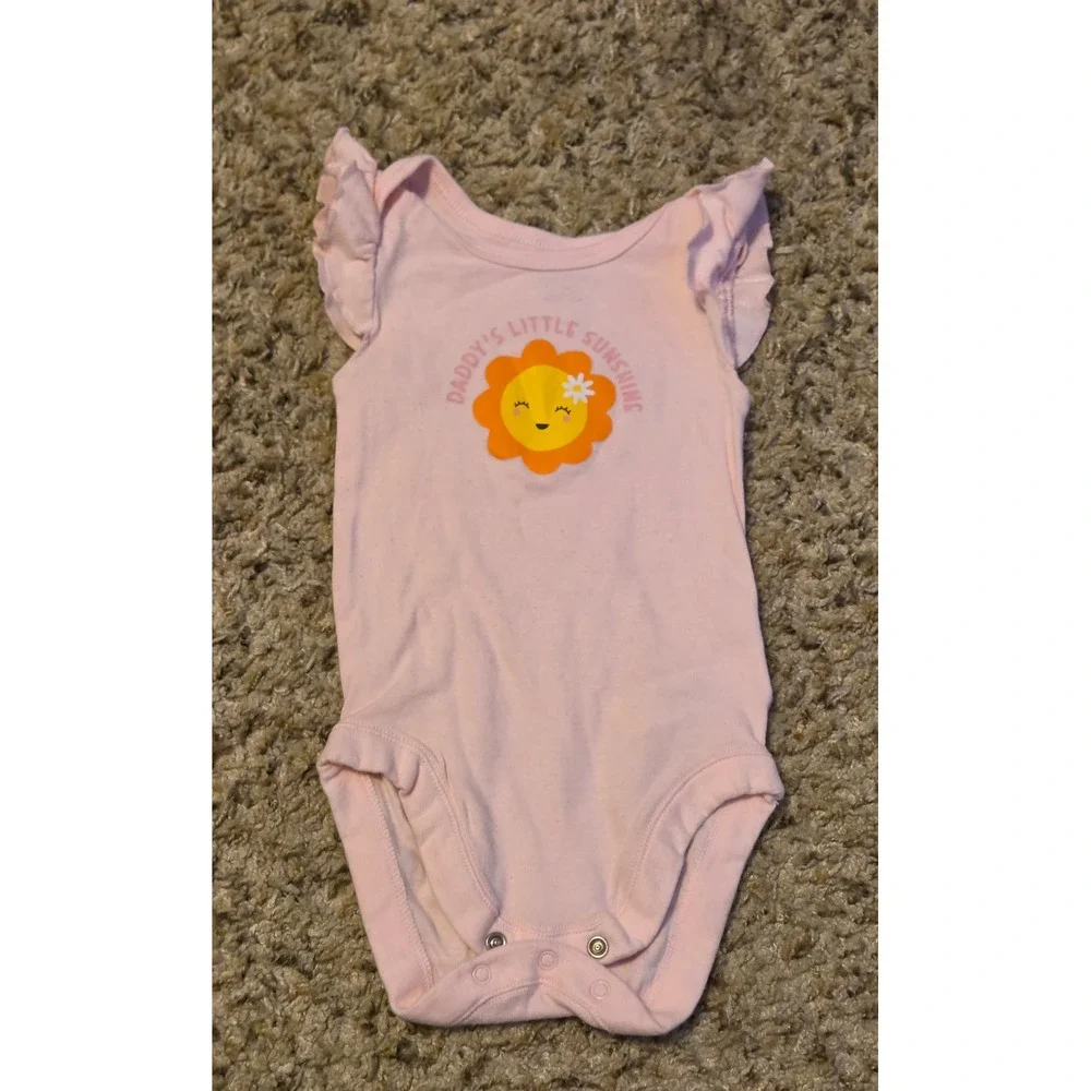 Bundle Of 7 Bodysuits Baby Size 9-12/12  Months Cloud Island/Gerber/Carters